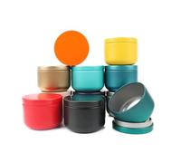 Confezione da 20 contenitori da 50 ml in latta multicolore, tondi, barattoli di latta, contenitori per alimenti per caramelle, tè, artigianato, caffè e candele fai-da-te (mix di colori casuali)