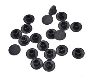 Confezione da 20 coperture per viti M5, in plastica, colore nero, per correzione a testa esagonale, tappi per viti esagonali per fissaggio industriale automobilistico (M8)