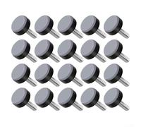 Confezione da 20 cuscinetti a vite M6 per mobili con PTFE Glide e strato di ammortizzazione del rumore EVA per proteggere i mobili dei pavimenti duri