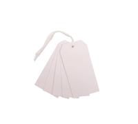 Confezione da 20 etichette bianche con cordino, 60 x 120 mm