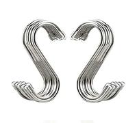 Confezione da 20 grucce appendiabiti ganci in acciaio INOX a forma di S Hanging ganci per bagno, cucina, work Shop, Garden