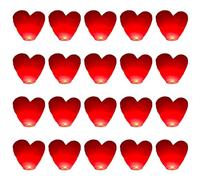 Confezione da 20 Lanterne Cinesi a Forma di Cuore, Ecologiche, Biodegradabili, Resistenti, per Matrimoni, Compleanni,Capodanno e Tutte le Celebrazioni-Rosso