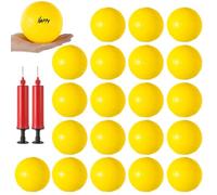 Confezione da 20 mini palline da pallavolo, 4 palline gonfiabili da pallavolo con pompe, palline da gioco per rete rotonda, piscina, spiaggia e feste