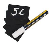 Targhette - 5,2x7,4 cm (A8) - nero - Securit - set 20 pezzi