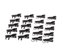 Confezione da 20 mini supporti in metallo per microfono, 10 mm + 12 mm, supporto per microfono lavalier - portatile e per vestiti, discorsi, lezioni - Innovazione di tendenza