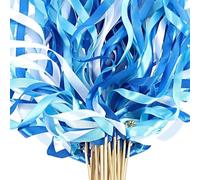 Confezione da 20 nastri di pizzo satinato da parete con campane magiche bacchette per decorazioni per feste di nozze forniture di vacanza in poliestere
