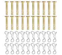 Confezione da 20 paia di cesoie e coppiglie adatte a varie macchine, componenti di ricambio Kirsite, 1/4" x 1,5", set di coppiglie