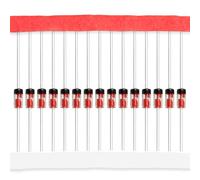 (Confezione da 20 pezzi) Chanzon 1N34A 1N34 diodo al germanio 50 mA 65 V DO-35 (DO-204AH) IN34A IN34 assiale per TV FM AM Radio Detection