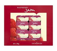Confezione da 20 porzioni individuali di marmellata di lamponi Lichfields 20 x 20 g