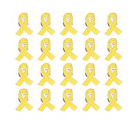 Confezione da 20 spille in lega per carità, accessori per volontariato, design facile da usare, spilla commemorativa funebre per cause sociali, Misura unica, come descritto