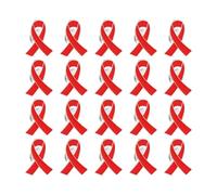 Confezione da 20 spille in lega per carità, accessori per volontariato, design facile da usare, spilla commemorativa funebre per cause sociali, Misura unica, come descritto