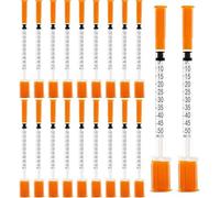 Confezione da 20 strumenti di misurazione multiuso da 1 ml, in plastica, confezionati singolarmente, 30 g x 8 mm, strumenti di misurazione multiuso per laboratori, accessori per animali domestici