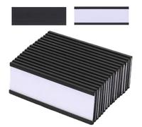 Confezione da 20 Supporti Magnetici per Etichette, Esforzarse Magneti per lavagna Magnetica, Etichette per Barattoli, Scaffale Plastica Con Porta Carte Dati Magnetiche Con Protezioni(10 x 3 cm)