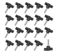 Confezione da 20 viti a testa zigrinata, manopole a T M6x20mm, manopole a T