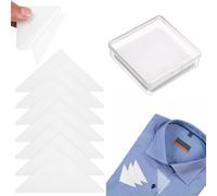 Confezione Da 200 Adesivi Bianchi for Colletti for Camicie Da Uomo In PVC, Forma Triangolare, Supporto Necessario for Colletti Di Camicia, for Lavoro E Appuntamenti
