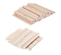 Confezione da 200 bastoncini in legno multicolore for l'insegnamento della matematica(Natural Wood)