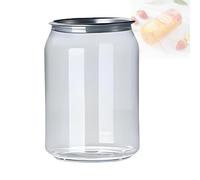 Confezione da 200 Bottiglie di plastica monouso a Prova di perdite con Tappi in Alluminio per succhi di Frutta e Bubble Tea, compatibili con sigillatrici Automatiche per Bicchieri, 330 ml.