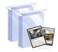 Confezione da 200 custodie trasparenti di dimensioni standard, antigraffio e impermeabili, adatte per MTG, calcio, sport, carte da gioco, badge d'identità