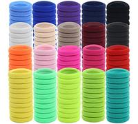 Confezione da 200 Elastici per Capelli in Spugna - Larghi, Spessi, Colorati per Ricci Sottili, Coda di Cavallo - Accessori per Donne