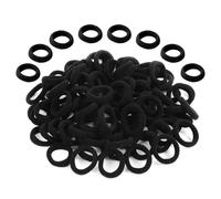 Confezione da 200 elastici per capelli per ragazze, elastici per capelli per bambini, elastici senza cuciture, nessun danno (nero)