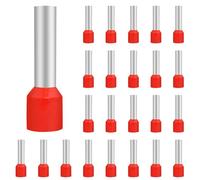 Confezione da 200 Pezzi Puntali Isolati 10mm² per Collegamenti Elettrici, a Crimpare in Rame Stagnato per Impianti Domestici, Manutenzione Industriale, Auto e Fai da Te (18-10mm²)