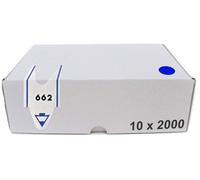 Confezione da 20000 Tickets per Distributore a Chiocciola 3 Cifre Visel Blu