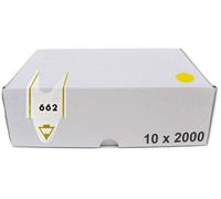 Confezione da 20000 Tickets per Distributore a Chiocciola 3 Cifre Visel Gialli