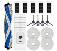 Confezione da 21 pezzi di ricambio Omni compatibili con ECOVACS DEEBOT X5 Omni/X5 Pro, 1 spazzola a rullo, 4 spazzole laterali, 7 sacchetti per la polvere, 5 filtri HEPA