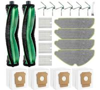 Confezione da 21 pezzi di ricambio per aspirapolvere iRobot Roomba 115X | Compatibile con robot iRobot Roomba 115 Combo / 115 Combo+, 2 spazzole a rullo, 4 filtri, 4 panni mocio