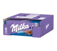(Confezione da 22) Barrette di cioccolato al latte alpino Milka Oreo 22 x 100...