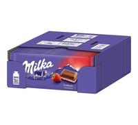 (Confezione da 22) Barrette di Cioccolato Milka Alpine Milka Latte Fragola 22...