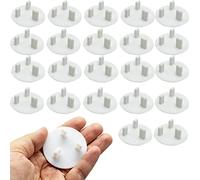 Confezione da 22 coperture per presa UK per presa di sicurezza domestica, colore bianco, a prova di bambino, protezioni per prese per prevenire scosse elettriche