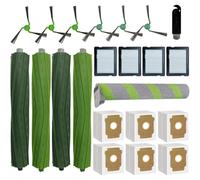 Confezione da 22 pezzi di ricambio accessori per robot aspirapolvere iRobot Roomba Max 705 Combo+/Roomba Max serie 700, 4 spazzole principali, 1 mocio a rullo, 6 spazzole laterali, 4 filtri, 6