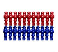 Confezione da 22 pezzi di ricambio per macchine da calcio con forma e dimensioni uniformi per prestazioni bilanciate sul campo di gioco (rosso blu)