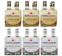12x San Pellegrino Aranciata Naturali Bevanda Analcolica Rinfrescante con succo di Arancia italiano, Bottiglia di vetro 20cl