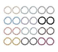 Confezione Da 24 Elastici Per Capelli Intrecciati, Elastici Per Capelli Semplici E Alla Moda, Elastici Per Capelli A Coda Di Cavallo, Elastici Per Capelli Elastici, Accessori Per Capelli