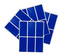 Confezione da 24 etichette adesive rettangolari blu, 25 x 50 mm