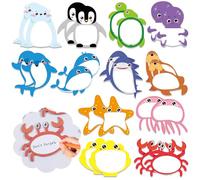 Confezione da 24 foglietti adesivi, piccoli foglietti adesivi per bambini, cartoni animati, mini appunti adesivi, oggetti scolastici, adesivi per animali, ideali per ufficio, regali per bambini,