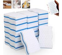 Confezione da 24 sponge in melamina Dirt Erasers da 25 mm di spessore grande Sponges Magic Sponge Premium Melamine Sponge per Kitchens, Bathroom, Pavimenti e Walls - 100 × 60 × 25 mm