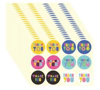 Confezione Da 240 Adesivi Di Ringraziamento, Adesivi Rotondi Di Ringraziamento, Adesivi Con Etichette Regalo, Adesivi Per Buste, Adesivi Decorativi Per Imballaggi