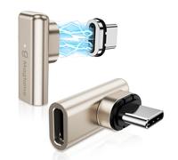 Confezione da 240W Magnetico Ad Angolo Retto USB C Maschio a USB C Femmina Adattatore 90 Gradi Adattatore Tipo C 40Gbps Video 4K per Thunderbolt 3/4 USB4 Copertura Vapore, ROG Ally, Interruttore