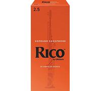 D'Addario Ance per sassofono soprano Rico – Confezione 25 – Durezza 2.5