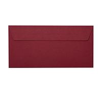 Confezione da 25 Buste DIN lunghe, 110 x 220 mm, con striscia adesiva, 120 g/m² 24 Bordeaux
