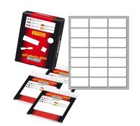 etichette adesive - in carta - permanenti - 37 x 19 mm - 21 et/fg - 10 fogli - bianco - markin