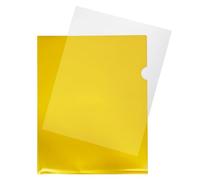 Confezione da 25 cartelle portadocumenti formato A4, a forma di L, con apertura superiore e laterale