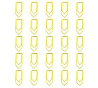 Confezione da 25 graffette colorate in metallo a forma di pastello per l'organizzazione di documenti scolastici e clip creative per segnalibro