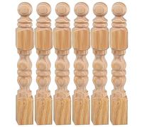 Confezione da 25 mandrini per balaustre in legno non finito da 5 17,8 cm non finiti decorativi europei in legno non verniciato Newel Post il per scale fai da te mobili lavorazione del legno