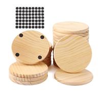 Confezione da 25 Sottobicchieri in Legno Non Finiti, Sottobicchieri in Legn5593