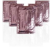 Confezione da 250 buste imbottite a bolle d'aria 5x9, buste imbottite 5x9 in oro rosa, buste con chiusura a strappo, lamina metallica glamour, sp