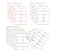 Confezione da 250 etichette per frigorifero, etichette per alimenti surgelati, etichette adesive facili scrivere, sbucciabili senza residui, per frigorifero, barattolo, scatola il pranzo (3 x 6 cm)